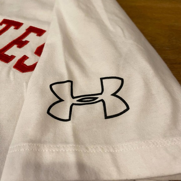 Under Armour Utah Utes Team Issue Throwback Short Sleeve Hoodie Men’s Sz SM - Picture 4 of 7